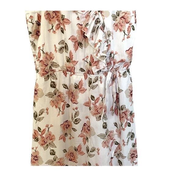 DEX Girls Floral Wrap Style High Low Midi Dress - Picture 4 of 10